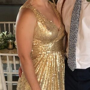 Gold sequin dress | Size 4